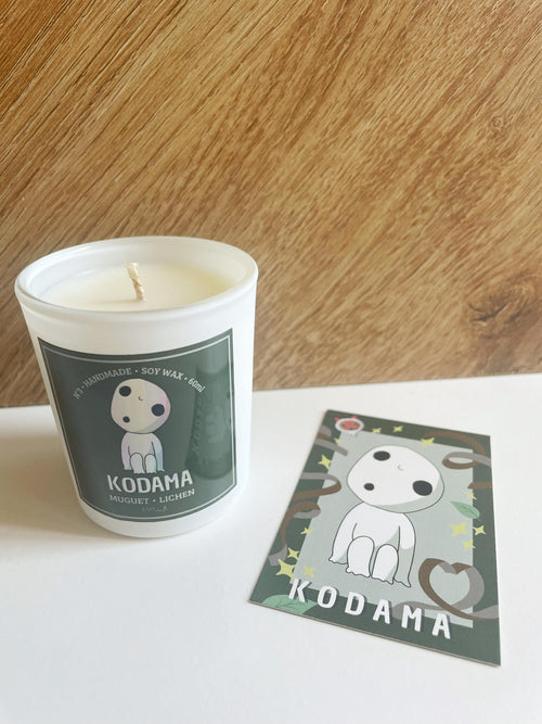 Bougie  KODAMA  • Muguet & Lichen • Photocard offerte  🌳