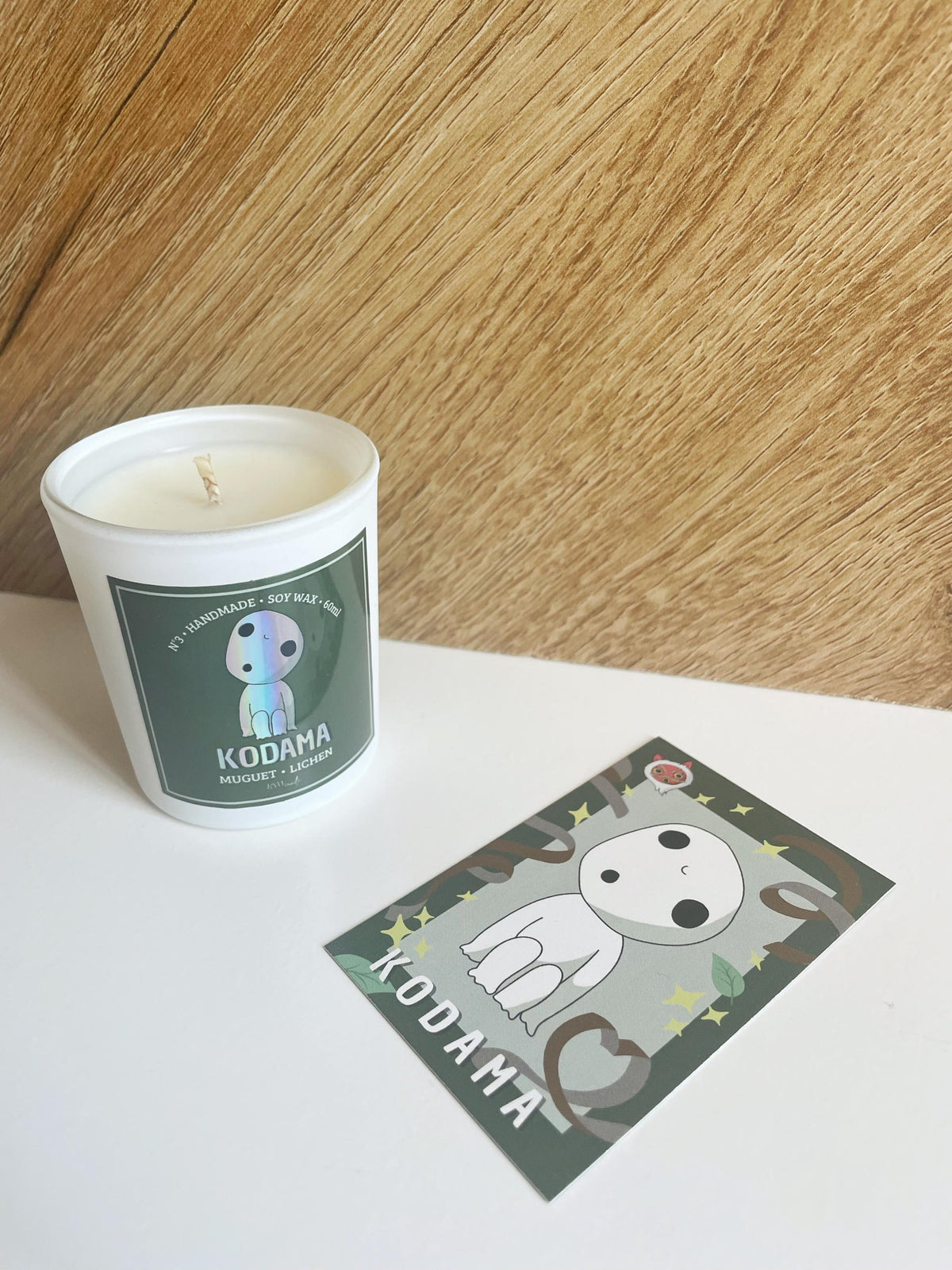 Bougie  KODAMA  • Muguet & Lichen • Photocard offerte  🌳