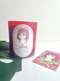 Bougie parfumée YONA • Cerise noire & Eau d'ambre • Photocard offerte 🍒